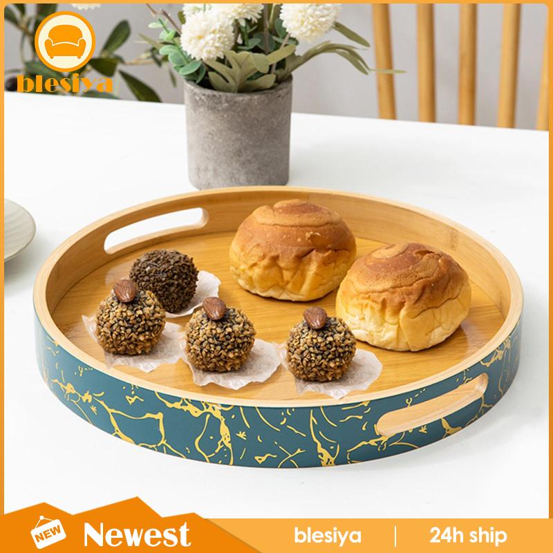 Khay Đựng Thức Ăn Bằng Tre Có Tay Cầm Tiện Dụng