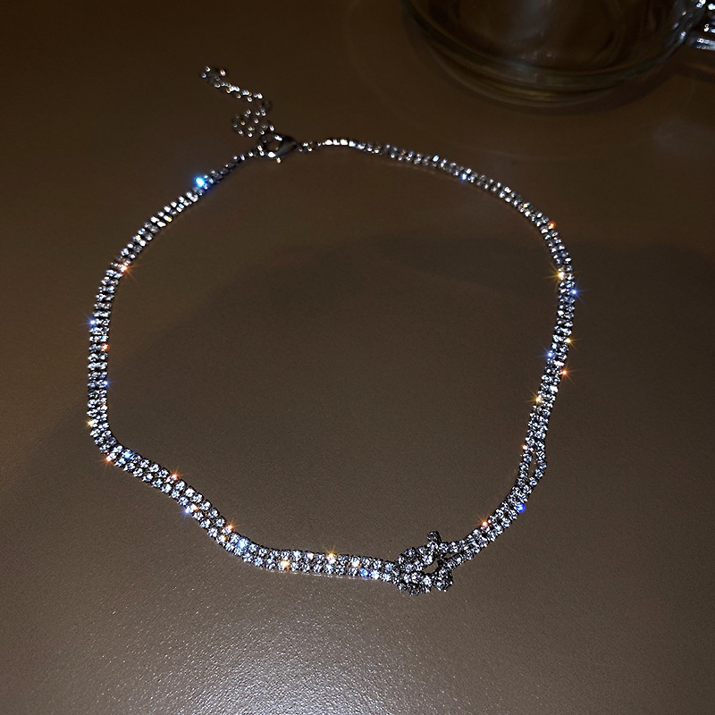 Vòng cổ Đính Đá Phong Cách Hip Hop Thời Trang Cho Nữ