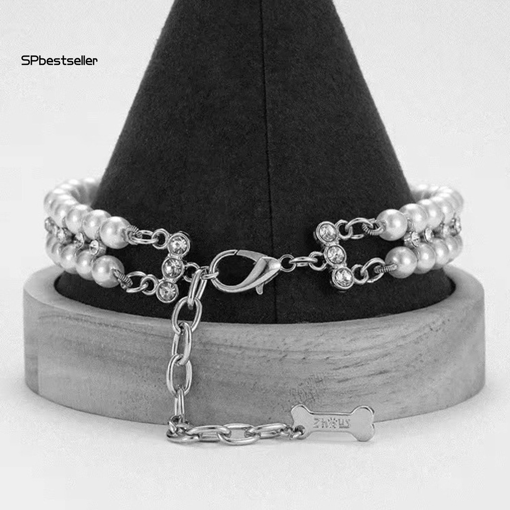 Vòng Cổ Đính Ngọc Trai Giả Thời Trang Chống Dao Động Cho Thú Cưng Cỡ Nhỏ / Vừa / Nhỏ