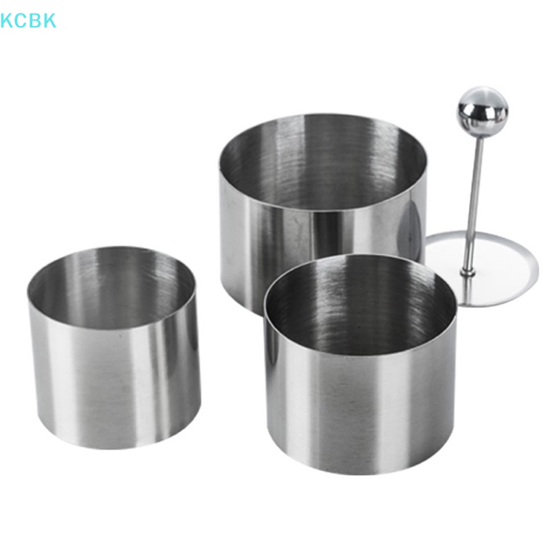 Set 4 / 6 Khuôn Làm Bánh Hình Tròn Bằng Thép Không Gỉ