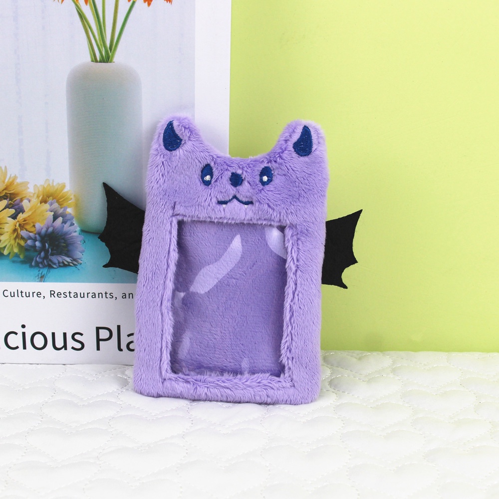 Bao Đựng Thẻ Ngân Hàng / Xe Buýt Bằng Vải Bông 3inch In Hình Ác Quỷ Dễ Thương