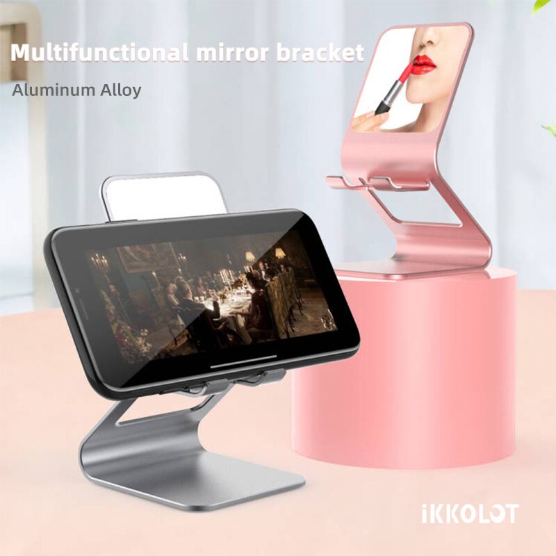 Giá Đỡ Điện Thoại Mặt Gương Có Thể Điều Chỉnh Kích Thước Cho iPad iPhone Samsung