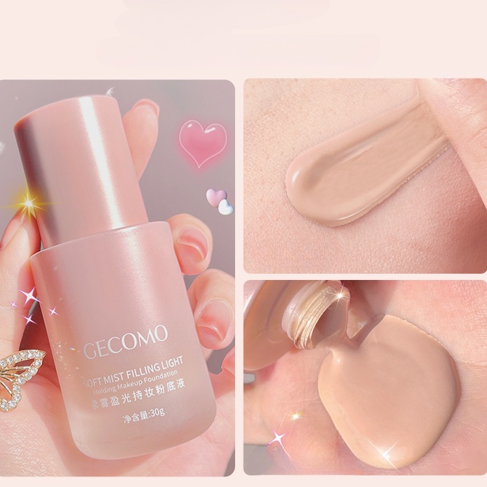 Kem Nền BB Dạng Lỏng GECOMO Che Khuyết Điểm Kiểm Soát Dầu Lâu Trôi Dưỡng Ẩm Kháng Nước Chống Mồ Hôi