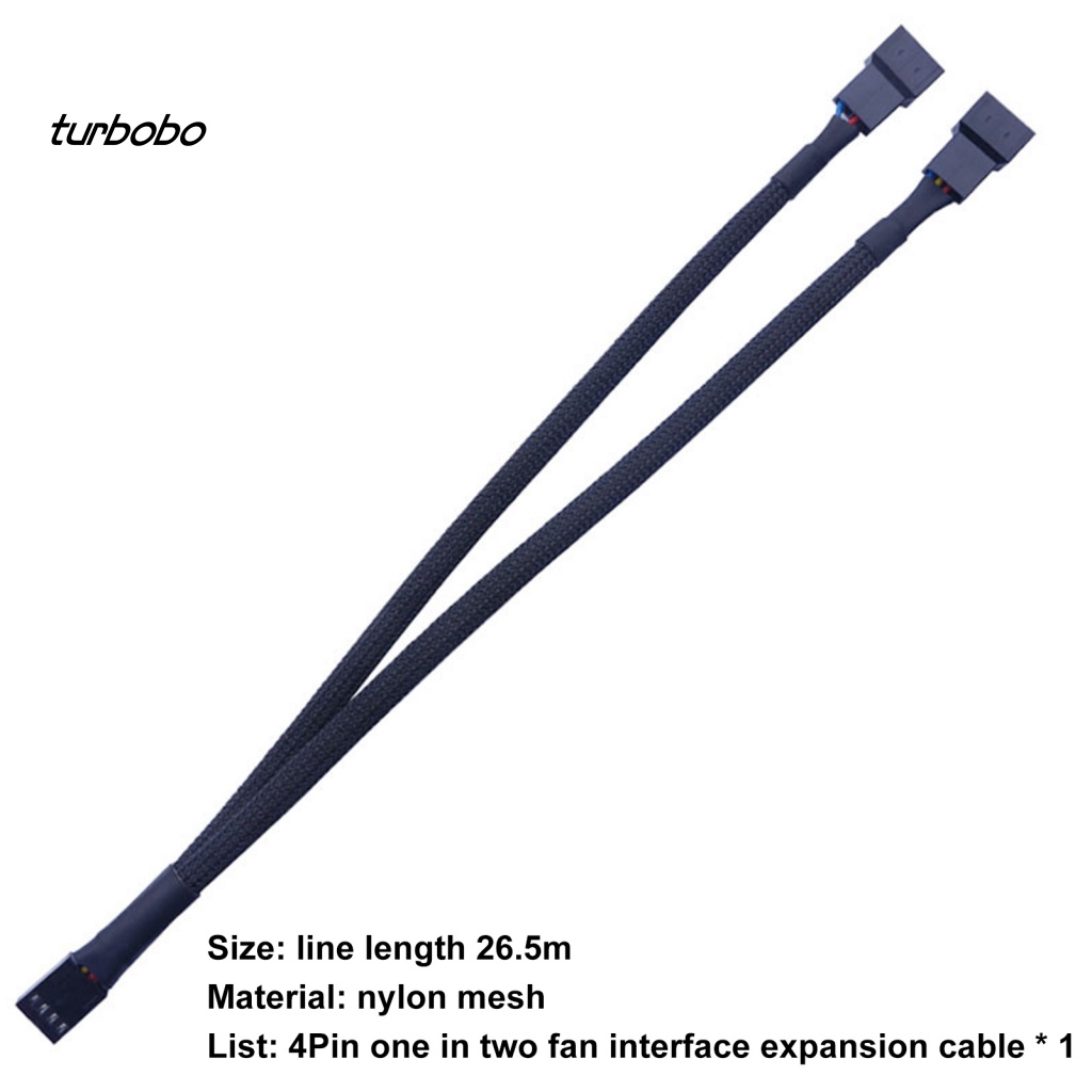 Dây Cáp Mở Rộng Turbobobo Gọn Nhẹ Mở Rộng Cho Quạt Tản Nhiệt Máy Tính Để Bàn PWM 4Pin Tiết Kiệm Cost