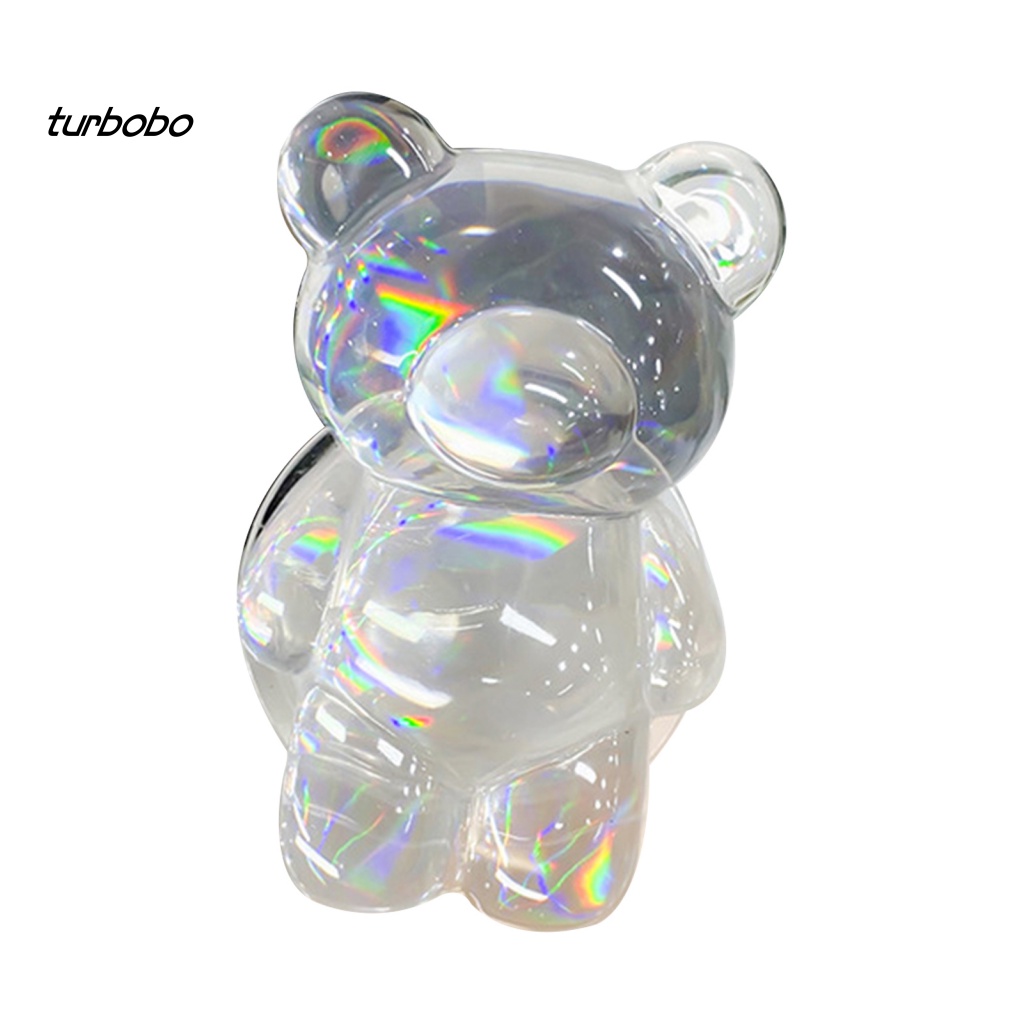 Giá Đỡ Điện Thoại Di Động Hình Gấu Màu Laser 3D Đa Năng