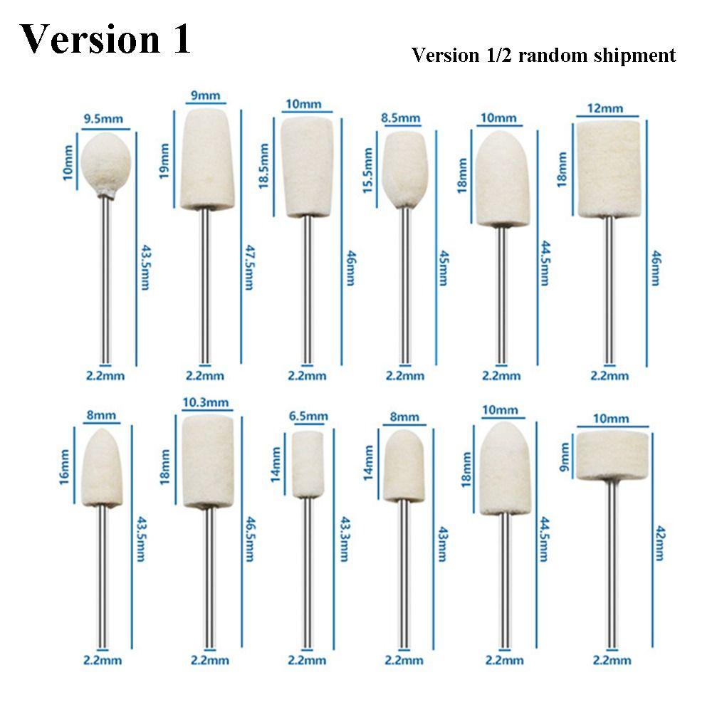 XIANTIN Bộ 12 Đầu Mài Móng Tay 2.35 / 2.2mm