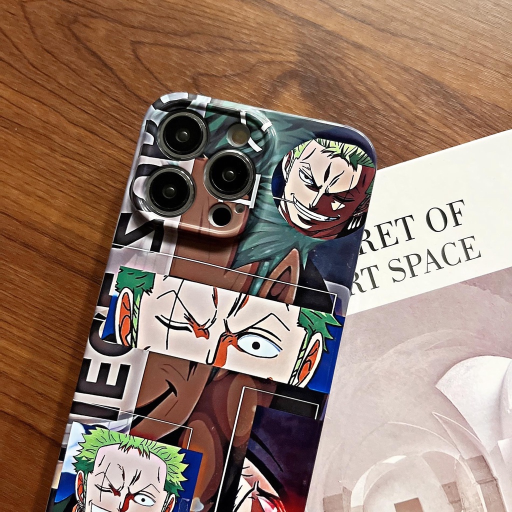 Ốp Điện Thoại Nhựa PC Cứng Chống Sốc Hình One Piece Luffy Zoro Cho iPhone 14 13 12 11 Pro Max