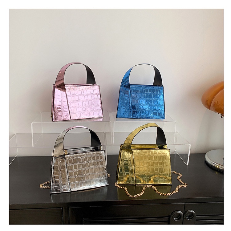 Túi Xách JASMIN NOIR Da PU Dáng Vuông Họa Tiết Da Cá Sấu Thời Trang Cho Nữ