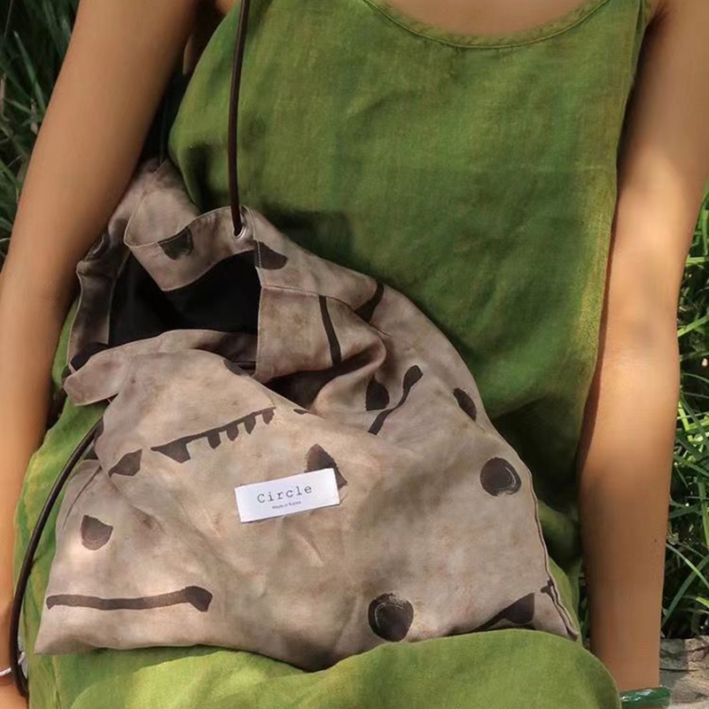 Túi Xách Bằng Vải canvas Và Da Bò satin Phong Cách Trung Hoa Dành Cho Nữ