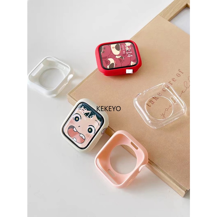 Thời Trang Ốp Bảo Vệ Bằng pc Cứng Mặt Nhám Cho apple watch ultra 2 se 8 7 6 5 4 3 ultra 2 9s 49mm 41mm 44mm 38mm 42mm 45mm