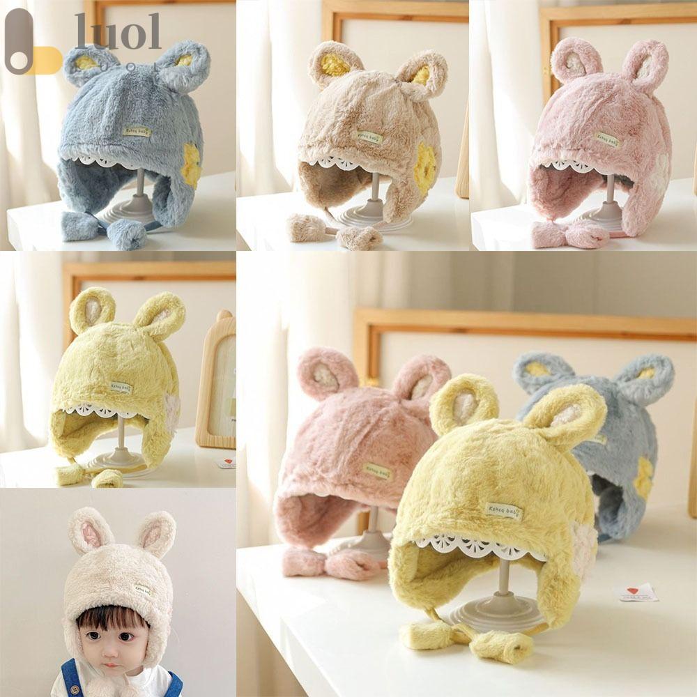 Mũ Trùm Tai Thỏ Cột Dây Dễ Thương Thời Trang