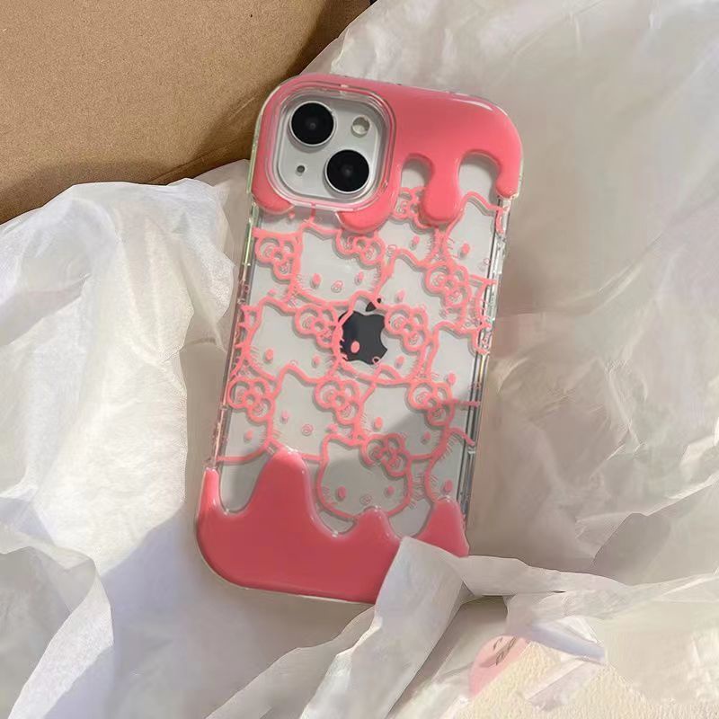 ✅Ốp Điện Thoại Màu Hồng In Hình Mèo kt 12 Dễ Thương Cho iPhone XR 148Promax 11 XS13 / FMCA