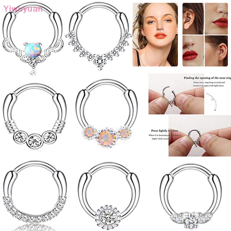 1 Khuyên Mũi / Môi / Tai Hình Xoắn Ốc Hình Hoa Thời Trang Mới Cho Nam Nữ