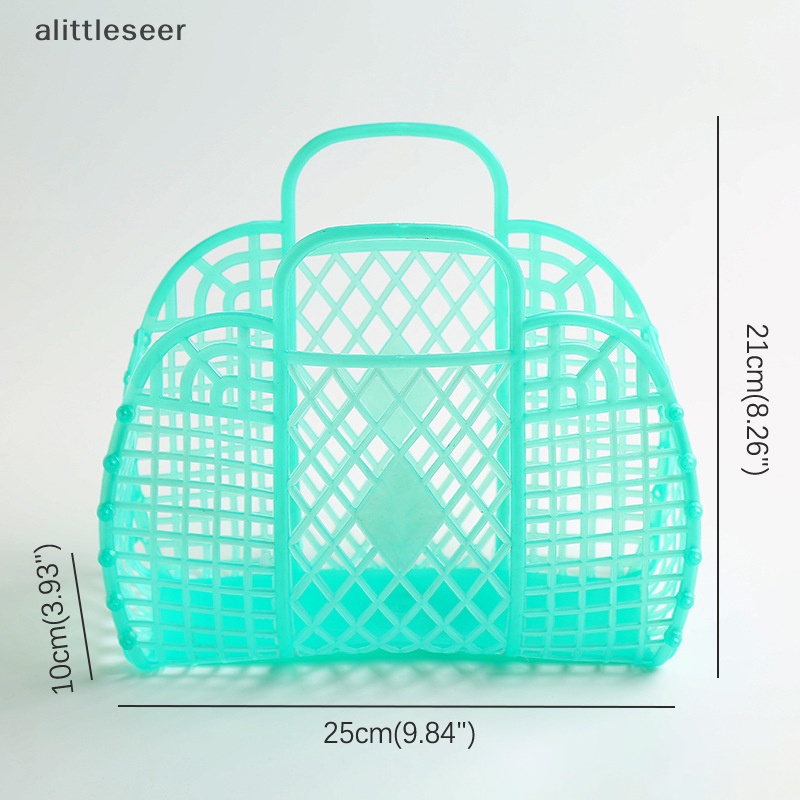 Giỏ Lưới Đựng Đồ Giặt Bằng Nhựa Cỡ Nhỏ Có Thể Gấp Gọn Tiện Dụng
