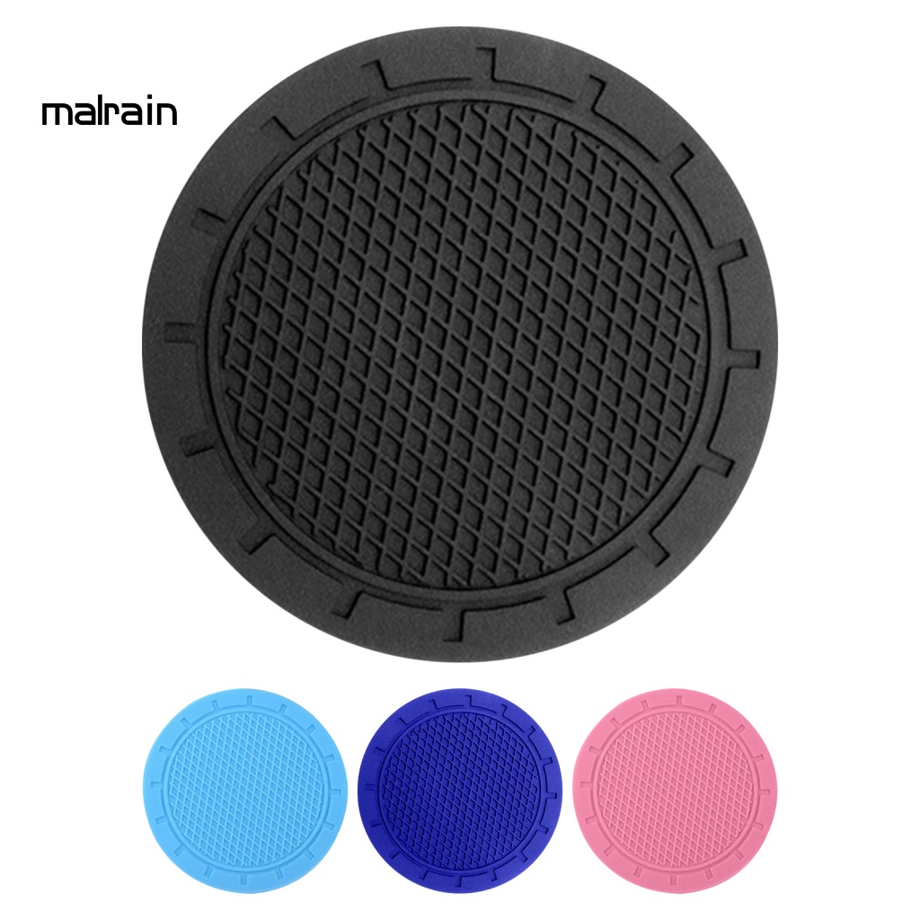 Giá Đỡ Cốc Nước Bằng PVC Hình Tròn Chống Trượt Có Thể Uốn Cong Tiện Dụng Cho Xe Hơi