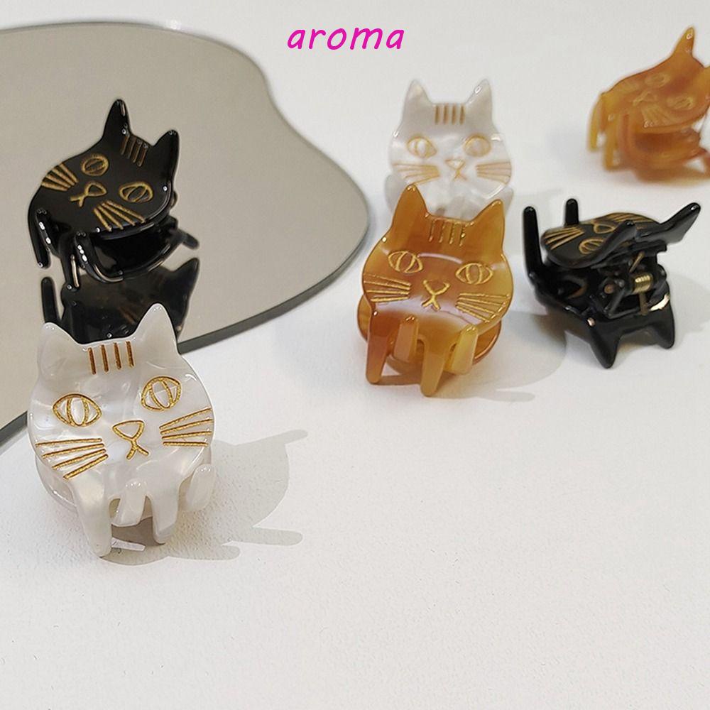 Kẹp Tóc Móng Vuốt Mini Hình Mèo Hoạt Hình Đơn Giản Ngọt Ngào Phong Cách Hàn Quốc