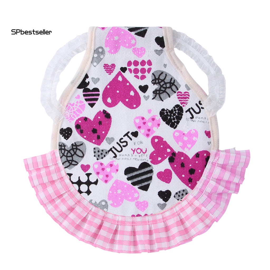 Áo Sát Nách Co Giãn Phối Ren Thân Thiện Với Da Cho Thú Cưng