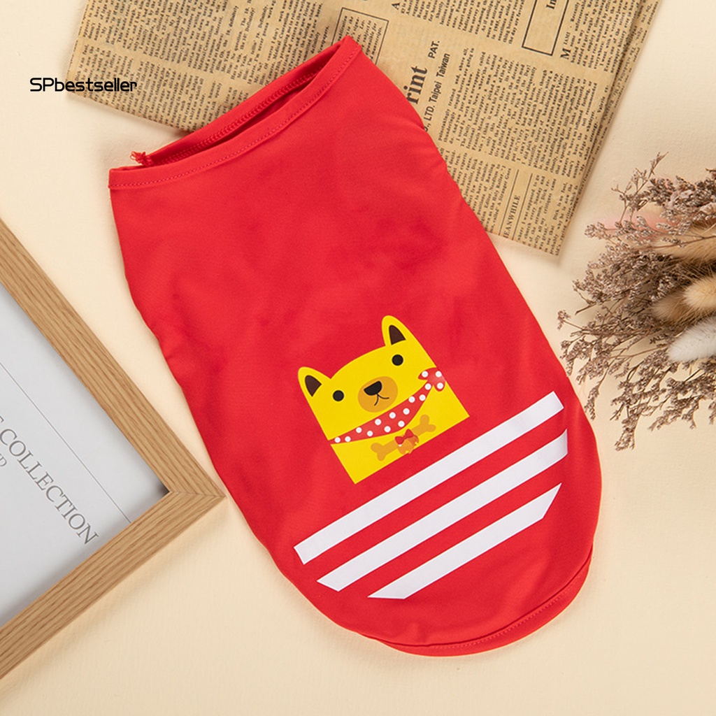 Áo Thun Họa Tiết Hoạt Hình Dễ Thương Thoải Mái Thời Trang Mùa Hè Cho Cún Cưng