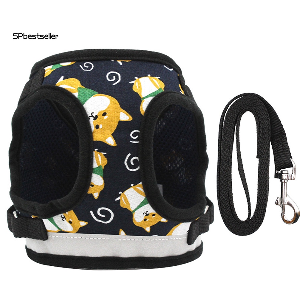 Dây Dắt Thú Cưng Đi Dạo In Họa Tiết Hoạt Hình Dễ Thương