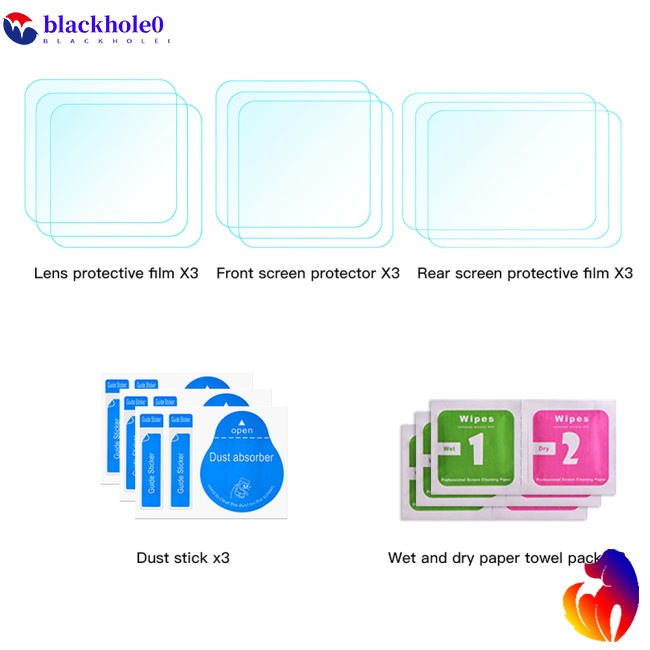 1 Bộ Kính Cường Lực Bảo Vệ Màn Hình Chống Trầy Tương Thích Với Gopro11 / 9 / 10