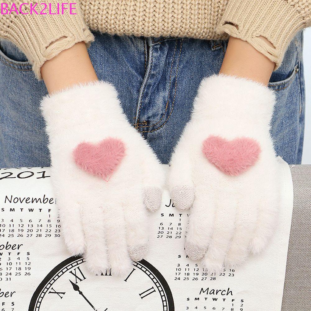 Găng Tay Hở Ngón Chống Gió Giữ Ấm Màu Trơn 2Life Cho Nữ Sinh