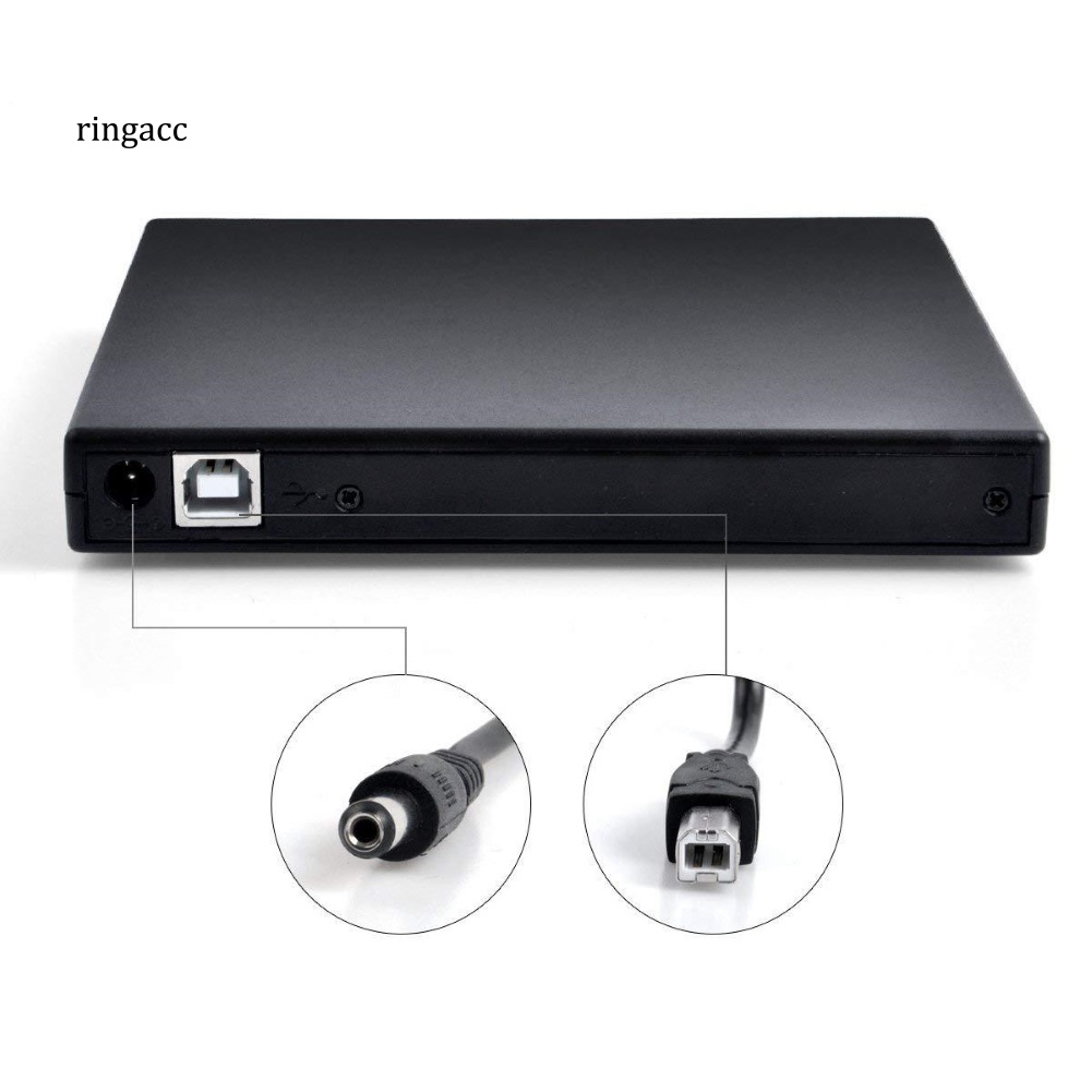 Ổ Đĩa Quang ROM CD VCD Ngoài USB 2.0 Cho Laptop