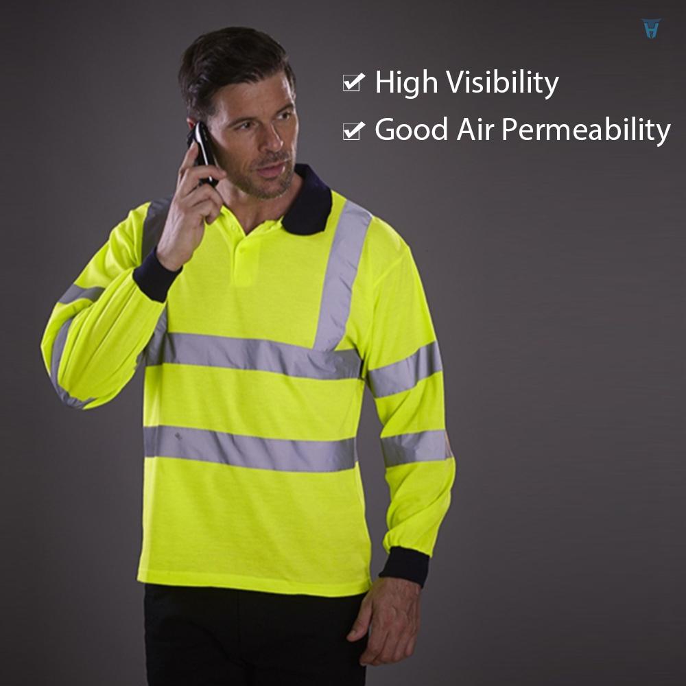 Áo Thun Tay Dài Phản Quang Thoáng Khí An Toàn Khi Xây Dựng