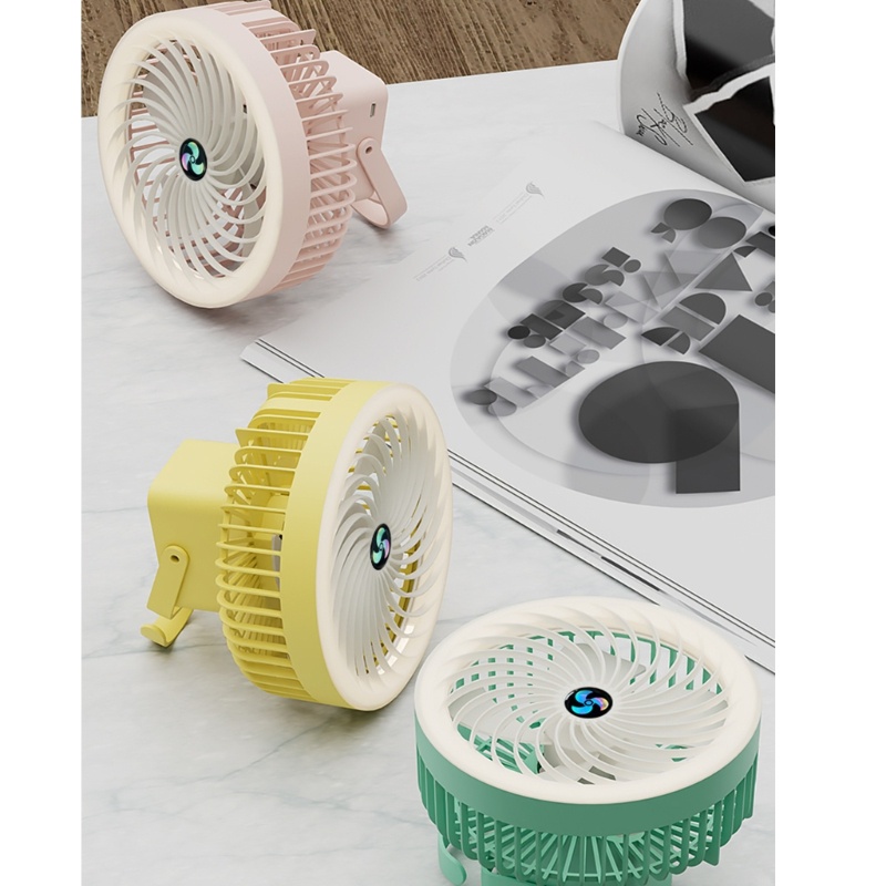 Quạt Điện Để Bàn LIDU1 3 Tốc Độ Kèm Đèn LED Pin Li-Battery