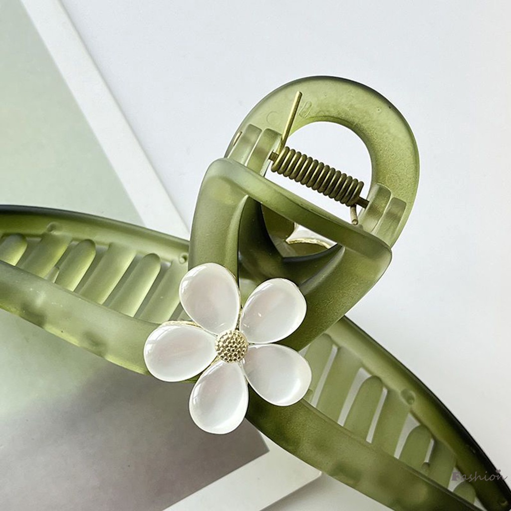 Kẹp Tóc Càng Cua Chống Trượt Hình Hoa Trang Trí