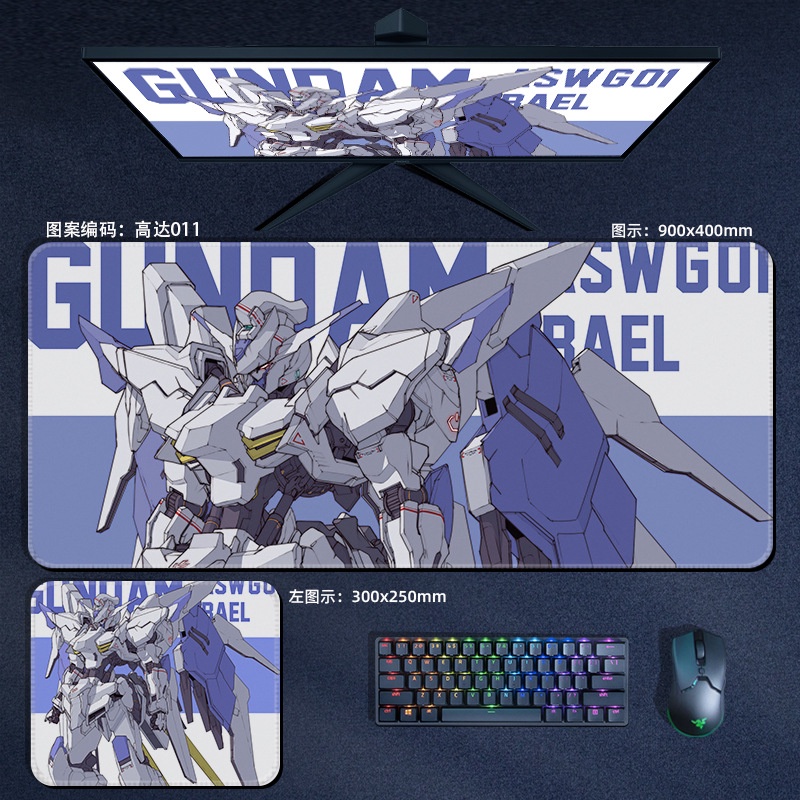 Miếng Lót Chuột Và Bàn Phím Cỡ Lớn In Hình Gundam Độc Đáo