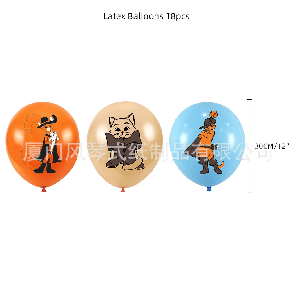 Bộ Bong Bóng Trang Trí Tiệc Sinh Nhật Chủ Đề Kira Le Ma Tre chat