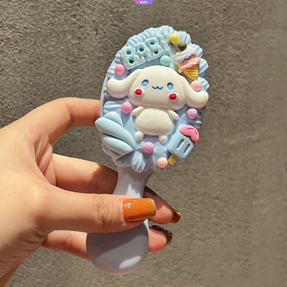 Sanrio Lược Đệm Khí Mát Xa Chống Mài Mòn Bền Bỉ Hình Cinnamoroll My Melody Pom Pom Purin StellaLou Dâu Tây Dễ Sử Dụng [RAIN]