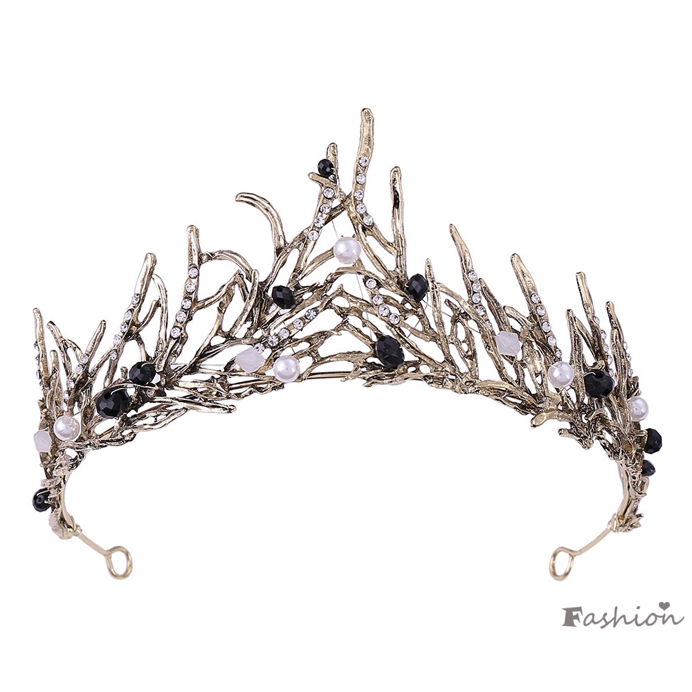 Cài Tóc Hình Vương Miện Đính Đá Lấp Lánh