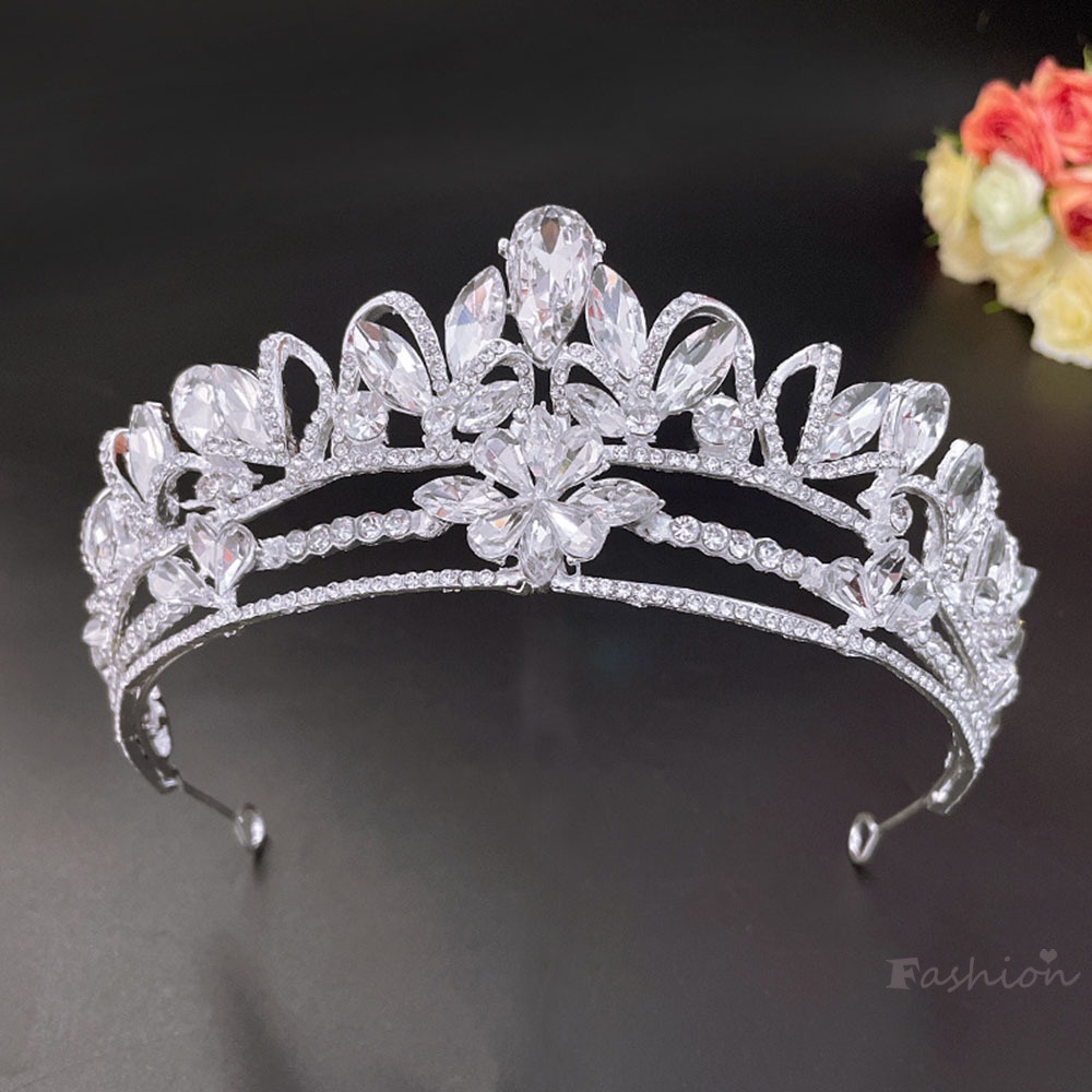 Vương Miện Cài Tóc Đính Pha Lê Lấp Lánh