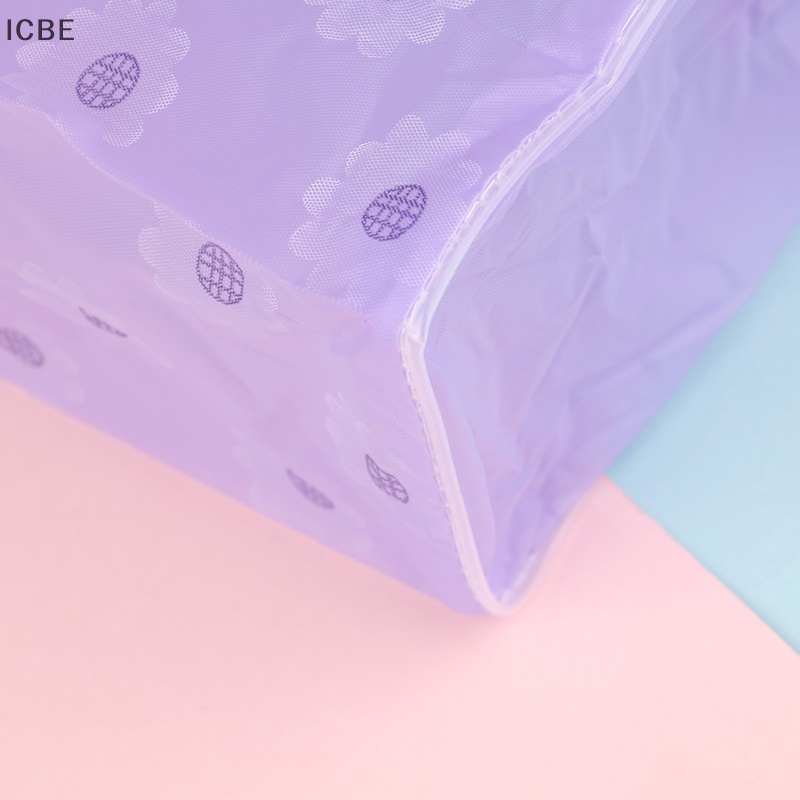 Túi Nhựa PVC Trong Suốt Đựng Mỹ Phẩm / Đồ Vệ Sinh Cá Nhân Tiện Dụng Khi Đi Du Lịch