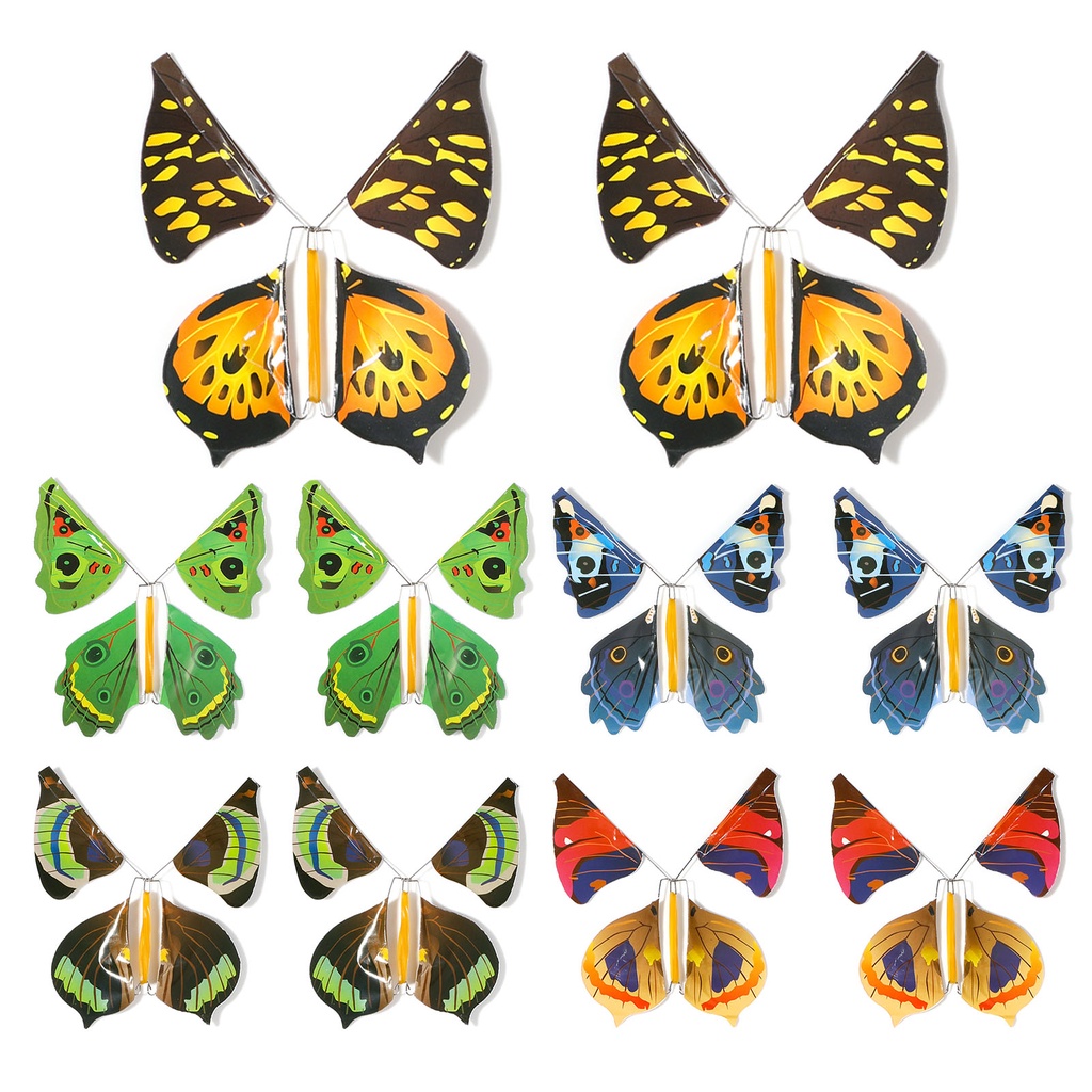 Set 10 Bươm Bướm Đứng Bằng Kim Loại Độc Đáo