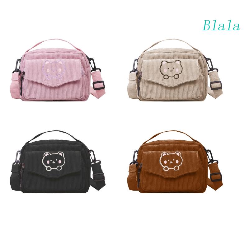 Túi Nhung Đeo Chéo Vai Hình Gấu Dễ Thương