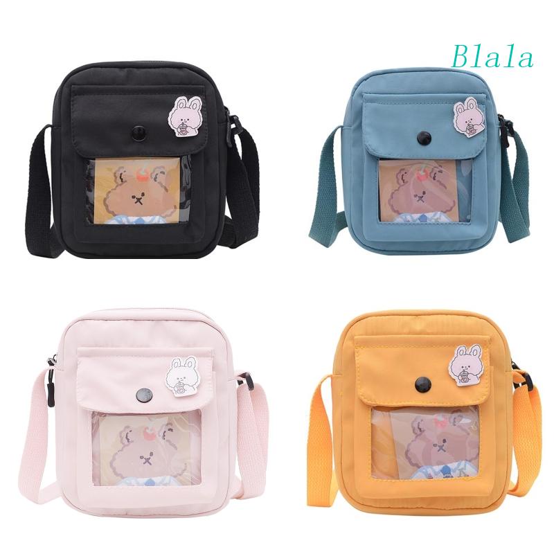 Túi Đeo Chéo Vai Bằng Da Nylon Trong Suốt Thời Trang Sành Điệu Cho Nữ