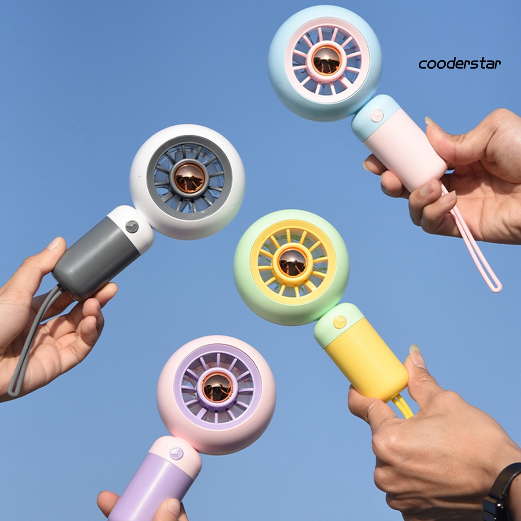 Quạt Điện Làm Mát 5 Cánh Sạc Cổng USB Thiết Kế Turbo Giảm Tiếng Ồn Thấp An Toàn Kích Thước Nhỏ Gọn Dành Cho Gia Đình