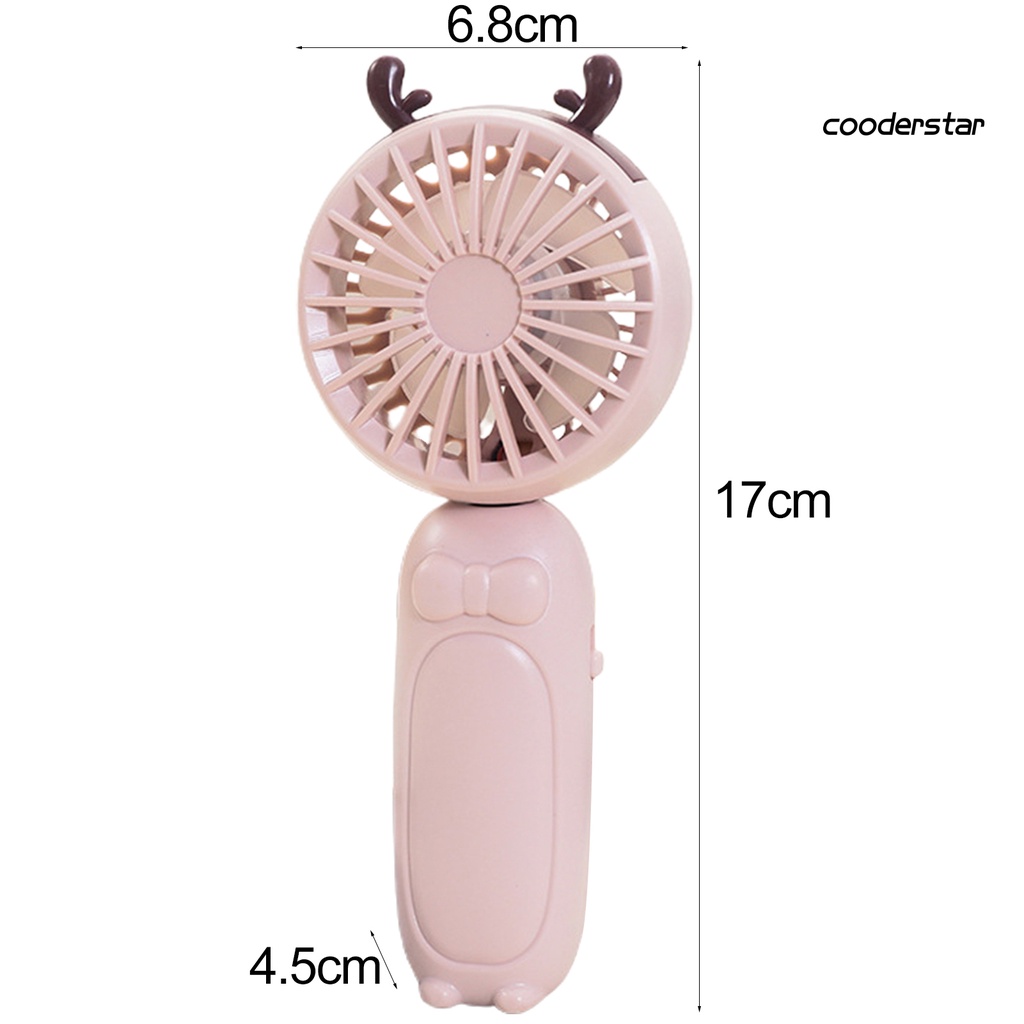 1 Bộ Quạt Cầm Tay 3 Bánh Răng Chuyển Đổi 2 Tốc Độ Gió 4 Cánh Sạc USB 90 Độ Gấp Gọn Dành Cho Trường Học