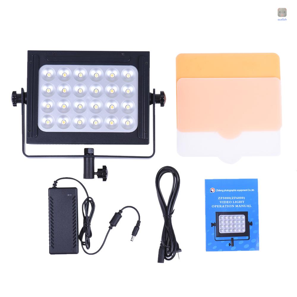 Bảng Đèn LED Zifon ZF-5000 24 Bóng Ánh Sáng Trắng / Cam Siêu Sáng Có Thể Điều Chỉnh Độ Sáng Cho Studio