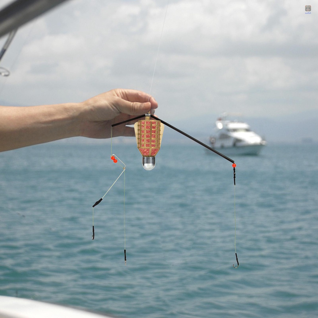 Lồng Đựng Mồi Câu Cá 20g / 30g / 40g / 50g Kèm Giá Đỡ Tiện Dụng