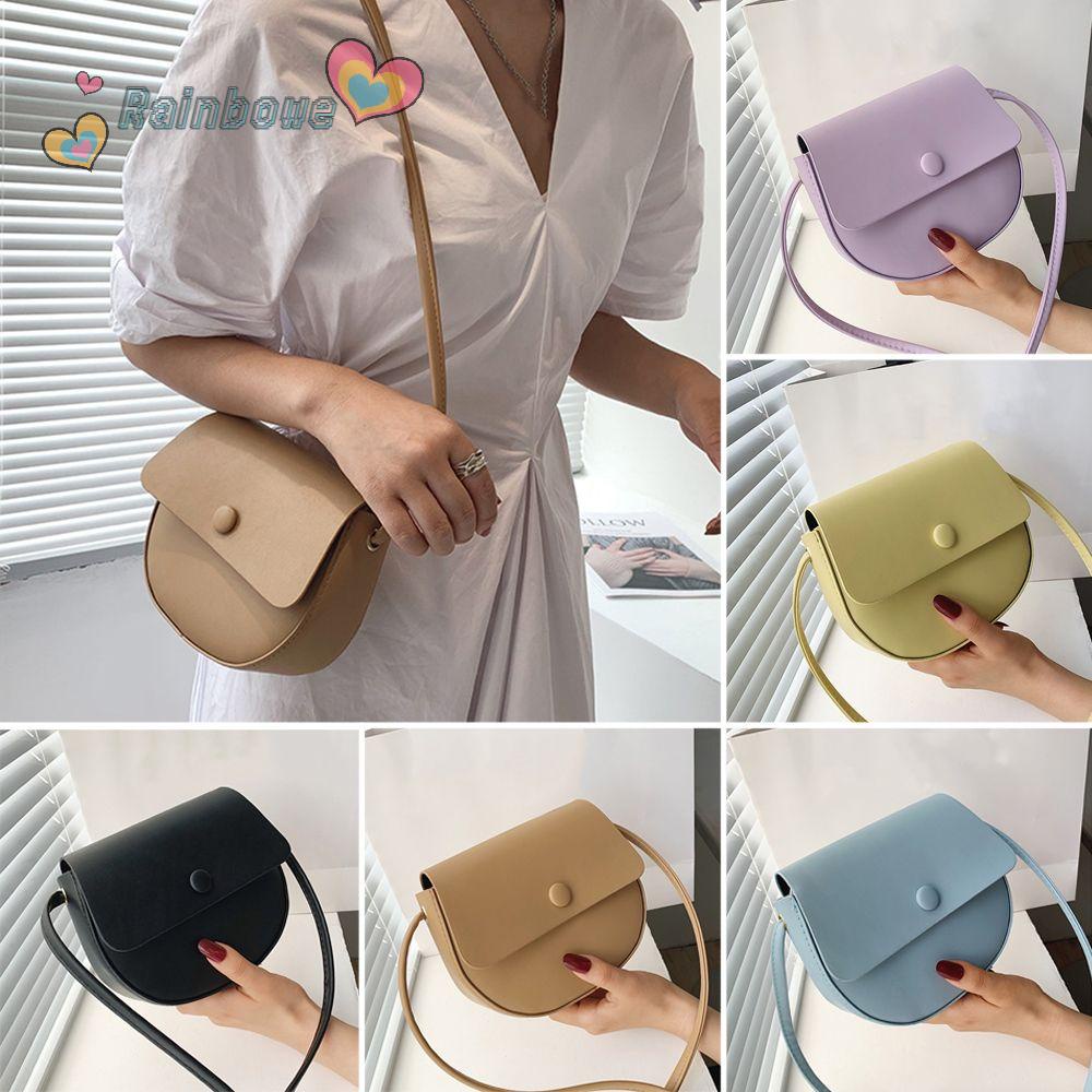 Túi Đeo Chéo Vai Màu Sắc Cầu Vồng Thời Trang Sành Điệu Cho Nữ