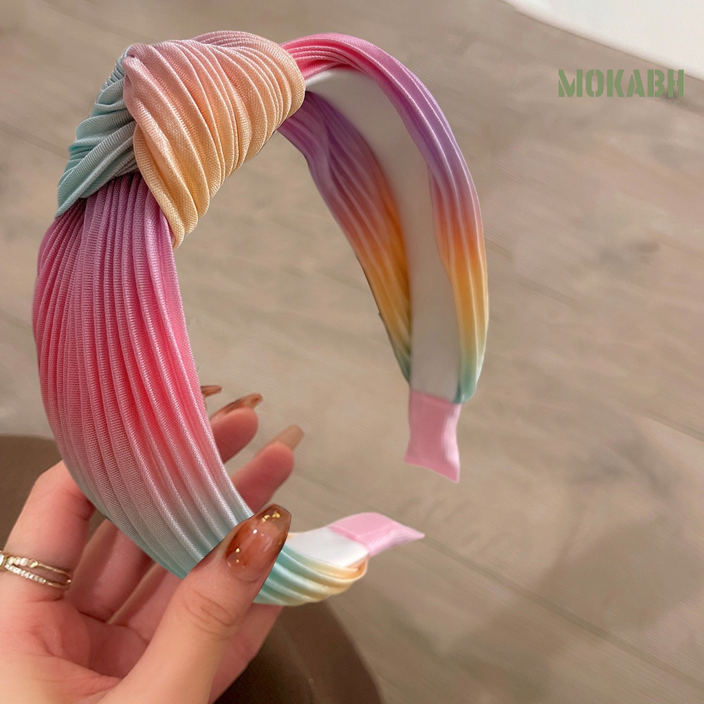 Băng Đô Thắt Nút Nhiều Màu Sắc Ngọt Ngào Cho Nữ