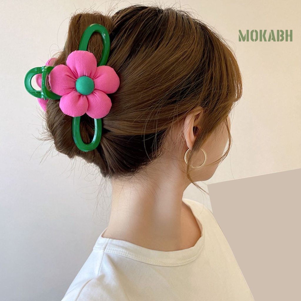 Kẹp Tóc Hình Hoa Hai Mặt Thiết Kế Tinh Tế Chống Trượt Cho Nữ