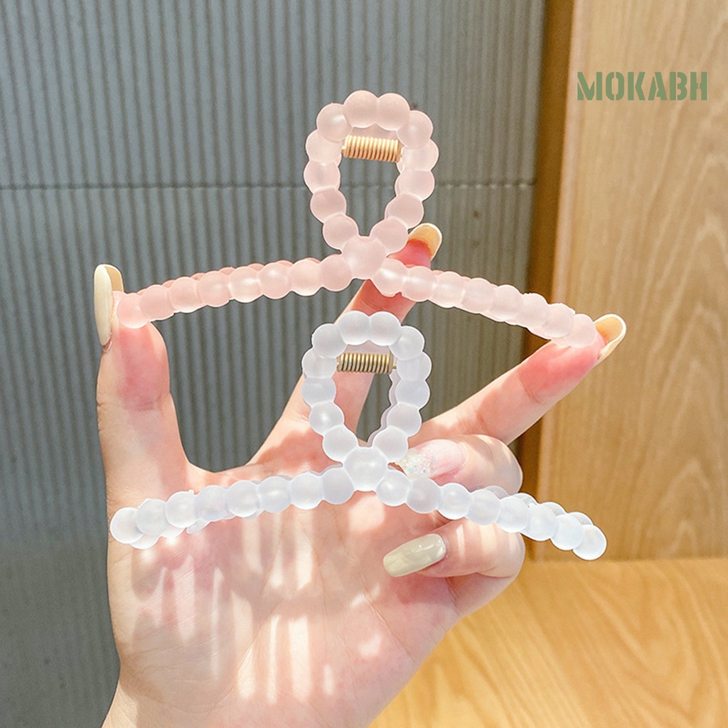 Bộ 4 Kẹp Tóc Càng Cua Bằng Acrylic Trong Suốt Màu Sắc Ngọt Ngào Thời Trang