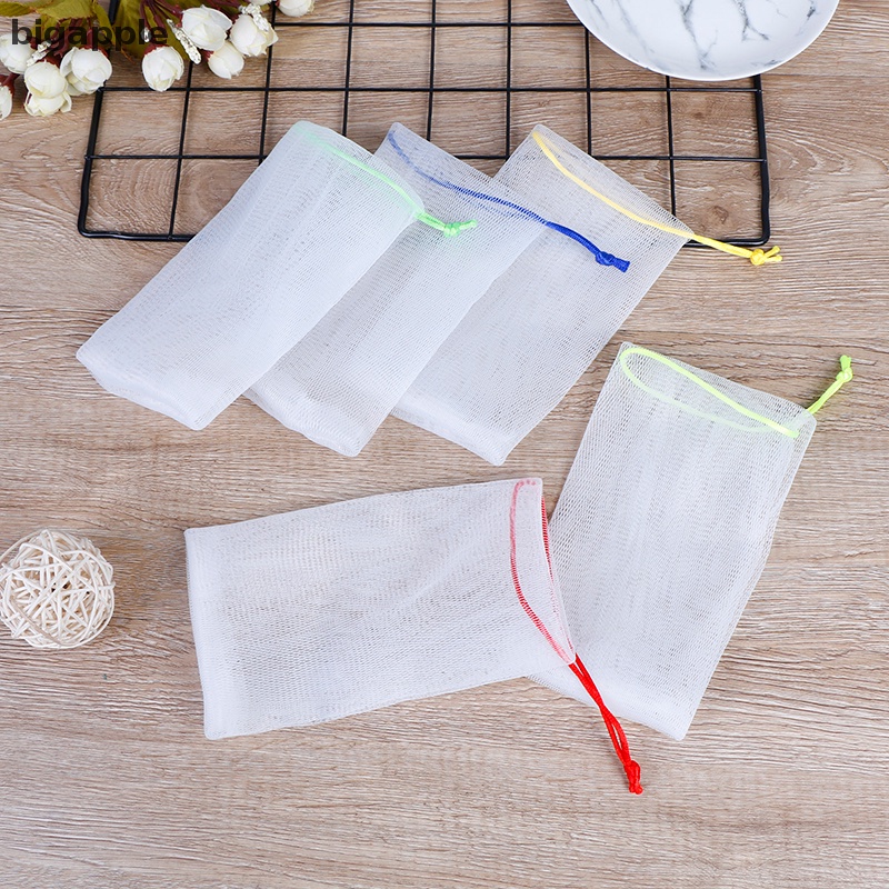 Set 5 Túi Lưới Đựng Xà Phòng Tạo Bọt Chăm Sóc Da Dễ Dàng RDG
