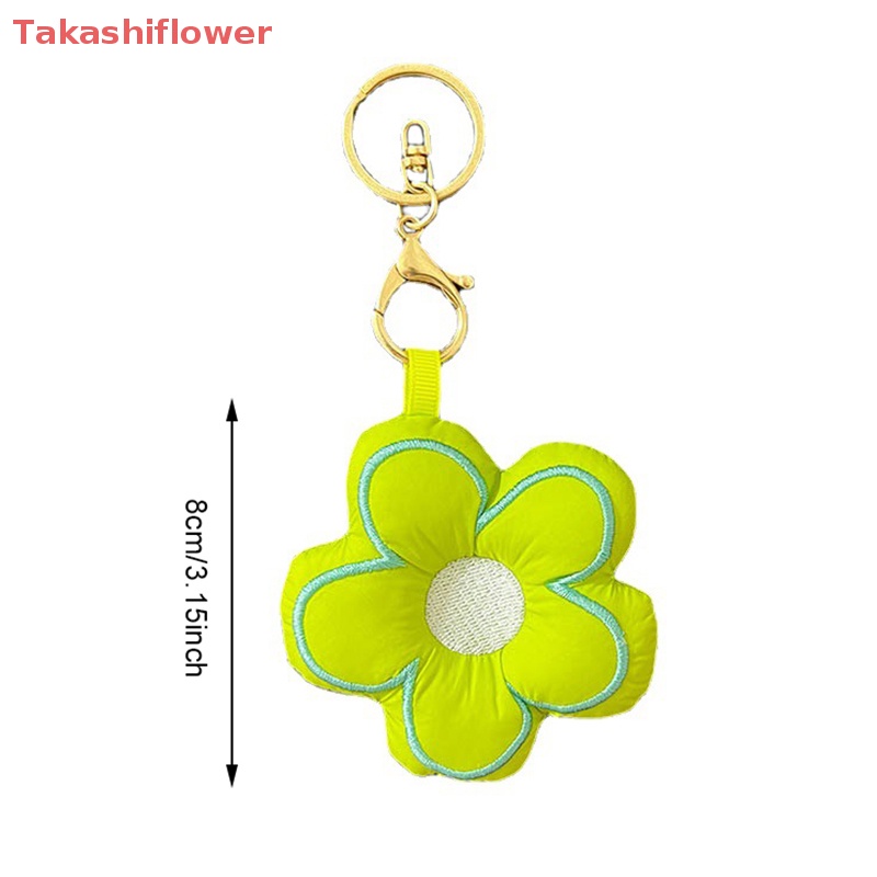 1 Móc Khóa Hình Bông Hoa Bằng Vải Dễ Thương