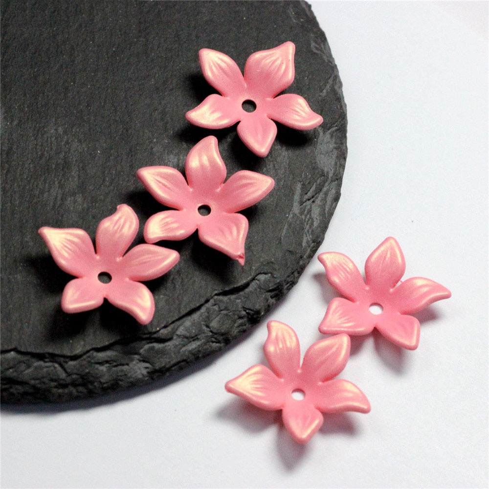 Set 50 Hoa Tai 22mm Bằng Acrylic Nhiều Màu Sắc Thời Trang