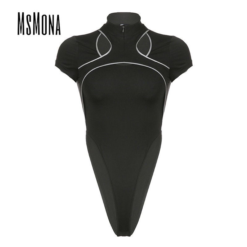 Áo Liền Quần Ngắn Tay Cổ Tròn Dáng Ôm Thời Trang 2023 Dành Cho Nữ